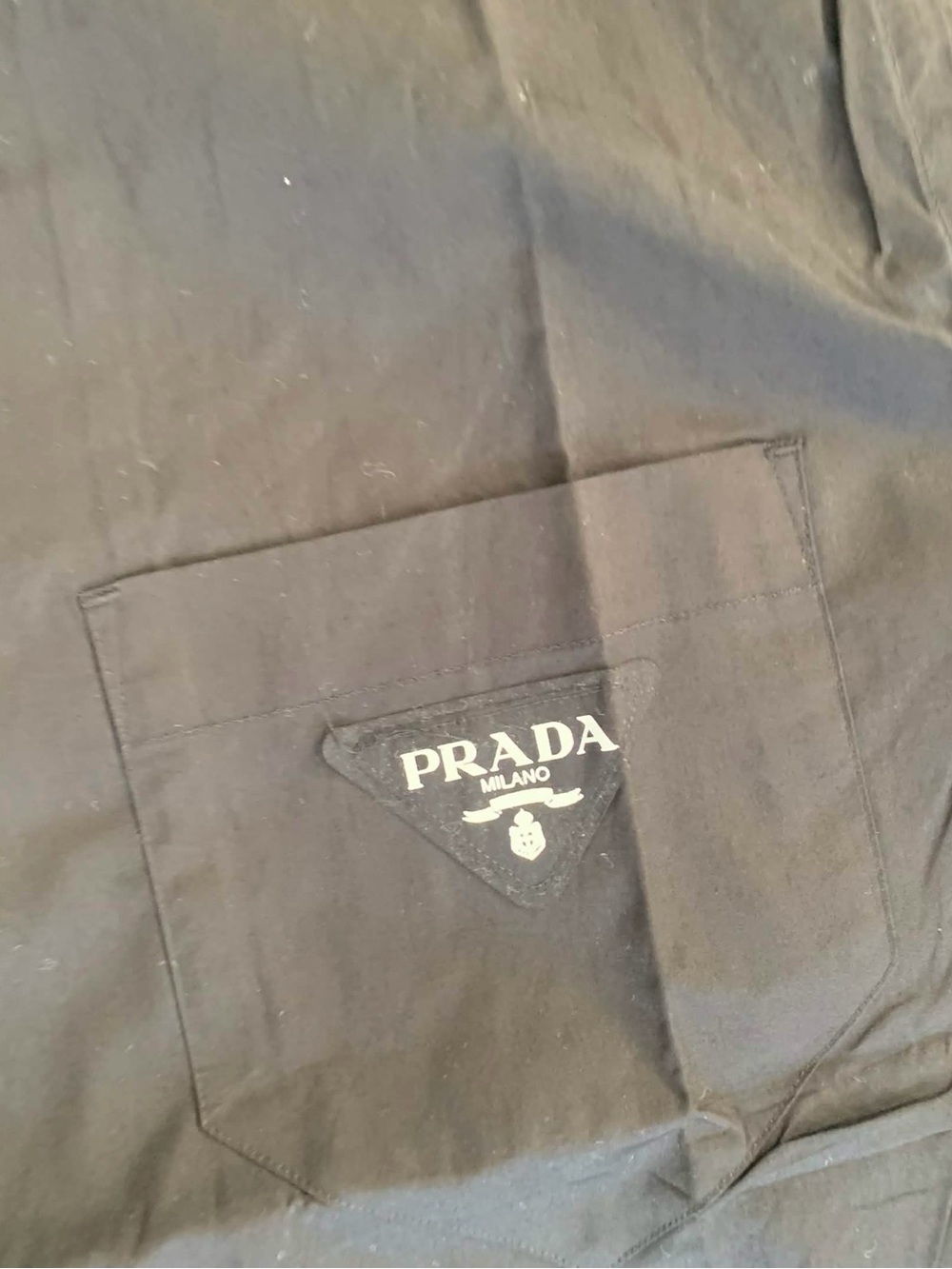 Prada Black Button Up Shirt Mens Size Medium - Picture 3 of 4